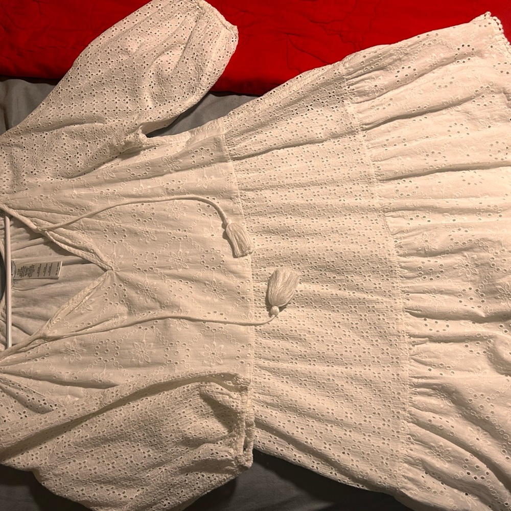 Tommy Bahama White Eyelet Dress